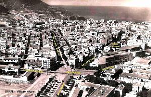 Oran - Vue generale- Village Negre au premier plan